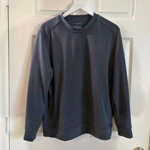 Ministry of Supply Men's Dark Gray Crewneck Sweater